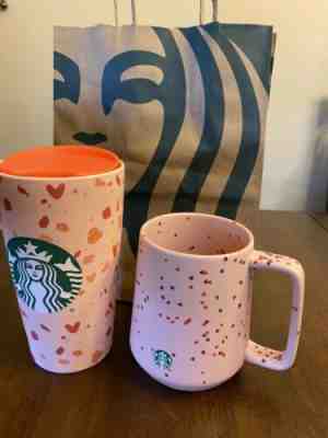 Starbucks Limited Edition 2020 Valentine's Day 14oz Mug and 12oz Tumbler Set - Sold on eBay Jan, 17th 2020 for $30.00