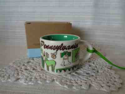 Starbucks Been There Series 2oz Ornament Mug Pennsylvania  - Sold on eBay Jan, 17th 2020 for $16.00