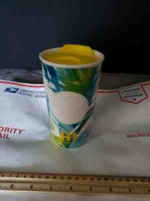 Starbucks Ceramic Mug Travel Tumbler & Yellow Lid 2016 12 oz Hawaii HI - Sold on eBay Jan, 17th 2020 for $35.84