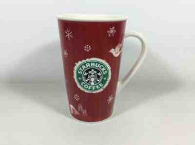 Starbucks 2008 Red Tall Holiday Christmas Deer Design 16 oz Coffee Mug Cup  - Sold on eBay Jan, 17th 2020 for $17.99