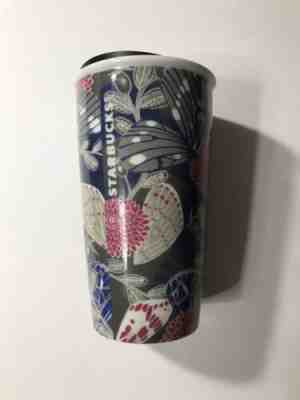 Starbucks Butterfly Floral Travel Mug 12oz Ceramic Traveler Cup Fall Line New - Sold on eBay Jan, 17th 2020 for $37.99
