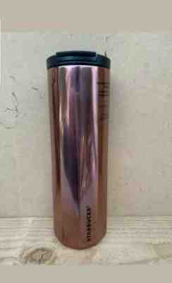 Starbucks Rose Gold Flip Top Vacuum Insulated Tumbler 16oz NEW  - Sold on eBay Jan, 17th 2020 for $16.00