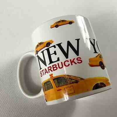 Starbucks Coffee Mug New York City Taxi Cabs 2001 Barista Drink Cup Large 20oz - Sold on eBay Jan, 16th 2020 for $19.88