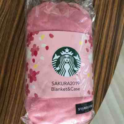 Starbucks Japan Sakura  2019 Limited Blanket & Case Cherry Blossoms design - Sold on eBay Jan, 16th 2020 for $36.00