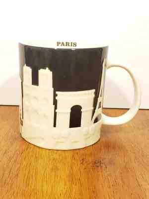 Starbucks City Mug, PARIS SKYLINE Relief Collection, Black-White,16 oz. - Sold on eBay Jan, 16th 2020 for $38.00