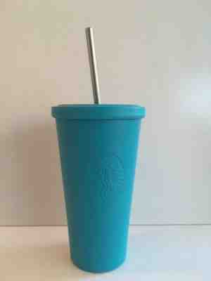 Starbucks 2014 Tiffany Blue Stainless Steel Tumbler Cold Cup 16oz - Sold on eBay Jan, 16th 2020 for $39.99