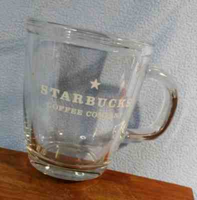 Starbucks Coffee Company Large Clear Glass Coffee Mug Starbucks Star  - Sold on eBay Jan, 16th 2020 for $16.00