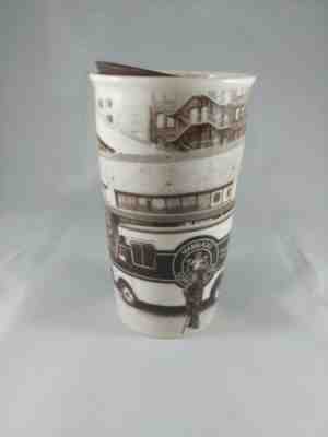 Starbucks Ceramic Travel Mug/Tumbler - Delivery Truck/City Scene 12oz. 2016 - Sold on eBay Jan, 16th 2020 for $25.49