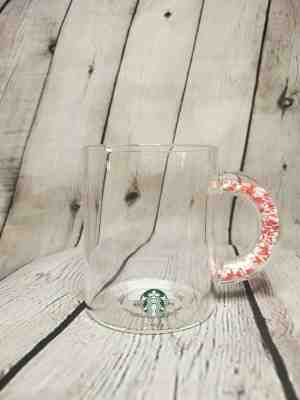 Starbucks Valentines Day Limited edition glass mug hearts in handle *BRAND NEW* - Sold on eBay Jan, 16th 2020 for $23.00