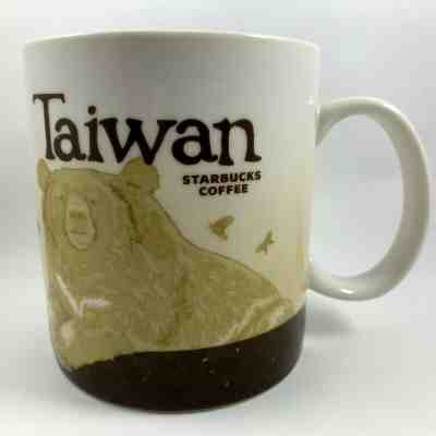 STARBUCKS TAIWAN Coffee Mug Collector Series Global Icon 16 oz Cup 2010 Bear - Sold on eBay Jan, 16th 2020 for $23.00