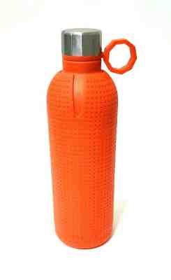 STARBUCKS NEW Orange - Water Bottle Stainless Steel SILICONE Covering 20 oz  - Sold on eBay Jan, 16th 2020 for $18.99
