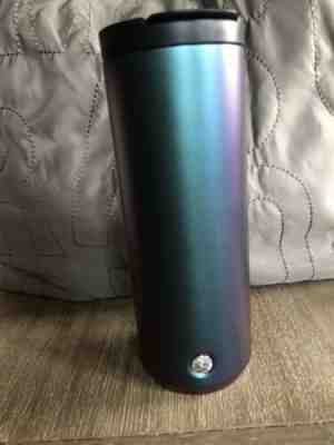 Starbucks 2019 Iridescent Blue Purple Flip-Top Stainless Steel Tumbler 16 oz?? - Sold on eBay Jan, 16th 2020 for $45.00