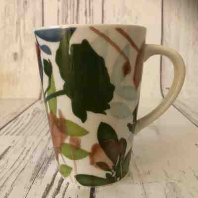 2009 Starbucks Pretty Floral Watercolor New Bone China Tall Large Coffee Mug  - Sold on eBay Jan, 16th 2020 for $23.70
