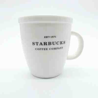 Starbucks Coffee Mug Cup 2006 Barista Abbey White Black 18oz Estd 1971 Large - Sold on eBay Jan, 16th 2020 for $24.99