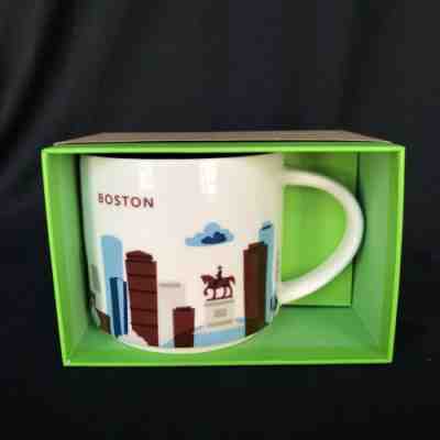 Starbucks Coffee YOU ARE HERE Collection Series BOSTON City Mug Cup 14 oz w/ box - Sold on eBay Jan, 16th 2020 for $24.99