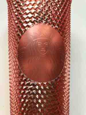Starbucks Venti Studded Rose Gold Pink Cold Tumbler 2019  - Sold on eBay Jan, 16th 2020 for $58.95