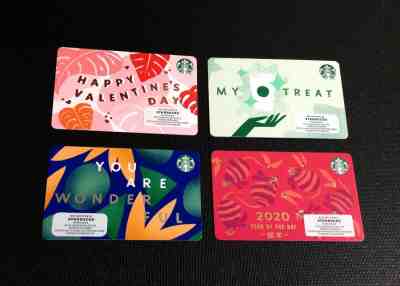 2020 CANADA ???????? STARBUCKS " ????" & " I " MARKER GIFT CARD ( 4 PCS. ) NEW - Sold on eBay Jan, 16th 2020 for $19.99