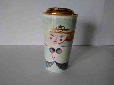 2014 Starbucks Coffee SIREN/MERMAID Gold Cap, Double-Walled Tumbler Cup CLEAN! - Sold on eBay Jan, 16th 2020 for $19.95