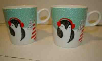 2 Starbucks Holiday Christmas Penguin Coffee Cups Mugs 10 oz. - Sold on eBay Jan, 16th 2020 for $24.99