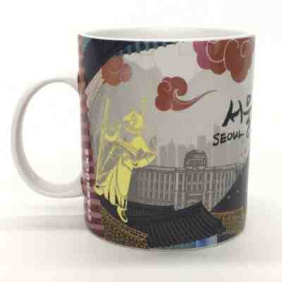 Starbucks Seoul Korea Ceramic Coffee Mug Cup 16 Oz Limited Edition 2014 - Sold on eBay Jan, 16th 2020 for $24.99