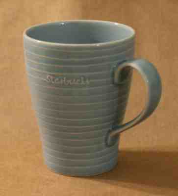 Blue Textured Lines Starbucks Design House Stockholm 2009 12oz Coffee Cup Mug - Sold on eBay Jan, 16th 2020 for $19.99