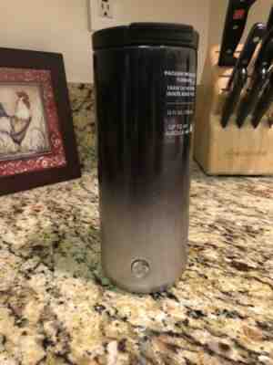 Starbucks Holiday 2019 Grey Silver Glitter Ombre Stainless Steel Tumbler 12oz - Sold on eBay Jan, 17th 2020 for $19.95