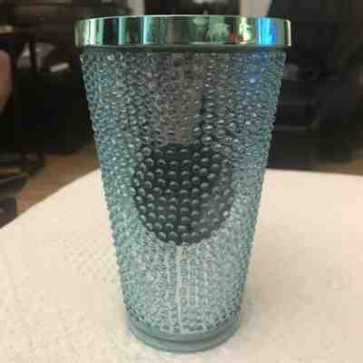 2014 STARBUCKS Tumbler green Dot Hobnail Metallic Bling Grande 16 oz Tumbler - Sold on eBay Jan, 16th 2020 for $16.99