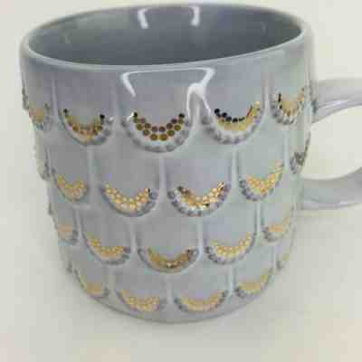 Starbucks 2016 Gold Mermaid Scales Holliday Anniversary Coffee Mug White 10 oz - Sold on eBay Jan, 16th 2020 for $19.87