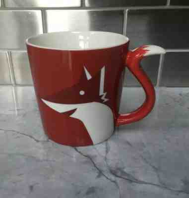 2012 Starbucks Red Fox Coffee Mug Tail Handle New Bone China - Sold on eBay Jan, 15th 2020 for $15.85