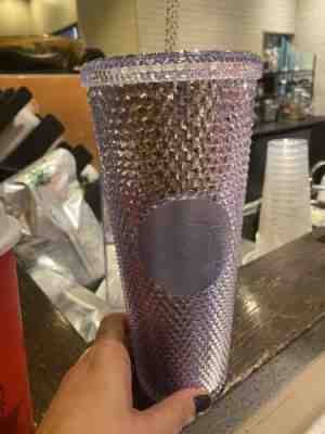 Starbucks 2019 BLING SILVER PLATINUM Studded Tumbler Venti Holiday Collection - Sold on eBay Jan, 15th 2020 for $18.00