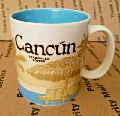 Starbucks Cancun Mexico Global Icon Series Mug 2018 Coffee Cup 16 oz  - Sold on eBay Jan, 18th 2020 for $29.97