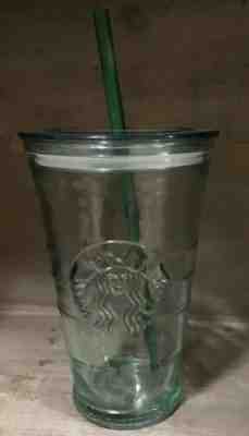 STARBUCKS Green Glass Tumbler for Cold Beverage USED - Sold on eBay Jan, 18th 2020 for $17.99