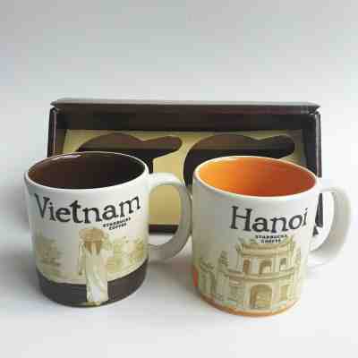 2 Demitasse Starbucks City Mugs 3 oz  VIETNAM & HANOI, New - Sold on eBay Jan, 18th 2020 for $20.00
