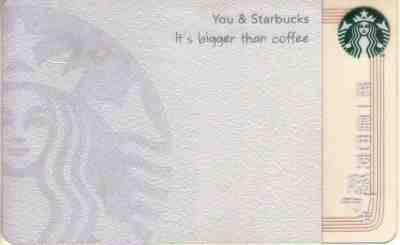 MEGA RARE 2012 #72 Starbucks Taiwan Partner Card Gift Card w/Core Sleeve - Sold on eBay Jan, 18th 2020 for $99.99