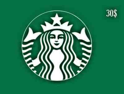 Starbucks Gift card 30$ USA - Sold on eBay Jan, 18th 2020 for $20.00