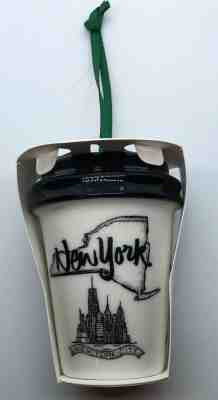 Starbucks HTF 2017 New York to-go cup ceramic ornament - NEW - free US shipping - Sold on eBay Jan, 18th 2020 for $15.00