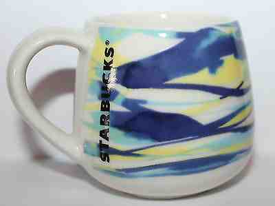 NEW Starbucks Espresso 3 oz Demi Cup Mug Spring Watercolor Blue Yellow Green - Sold on eBay Jan, 18th 2020 for $19.99