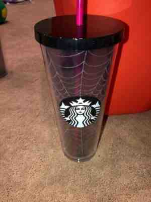 Starbucks Fall Halloween 2019 Silver Glitter Spider Web Tumbler Limited Edition - Sold on eBay Jan, 18th 2020 for $39.95