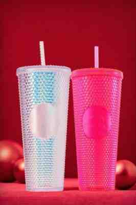 Holiday 2019 Starbucks Hot Pink Spiked Studded Tumbler Rare! - Sold on eBay Jan, 18th 2020 for $19.99