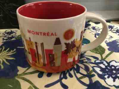 Starbucks 1st Edition Montreal Coffee Mug RARE, you are here  Red Excellent - Sold on eBay Jan, 18th 2020 for $27.89