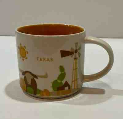 Starbucks Texas YAH You Are Here Coffee Mug Cup 14 Oz Collection 2015 - Sold on eBay Jan, 18th 2020 for $17.00