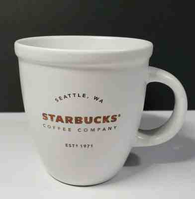 Seattle, WA 16 oz Starbucks White Coffee Cocoa Tea Mug Cup Rose Gold Letters - Sold on eBay Jan, 18th 2020 for $16.97