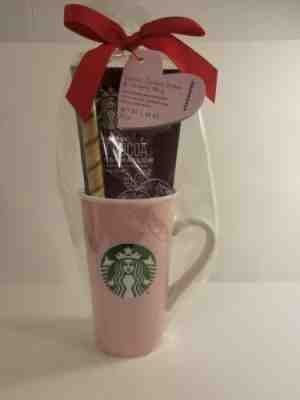 Starbucks, Valentines Day Cocoa, Cookie Straw & Pink Ceramic Mug. - Sold on eBay Jan, 18th 2020 for $22.99
