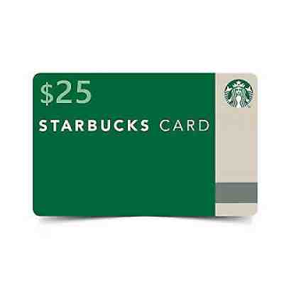 Starbucks $25 USD Gift Card - Sold on eBay Jan, 18th 2020 for $15.00