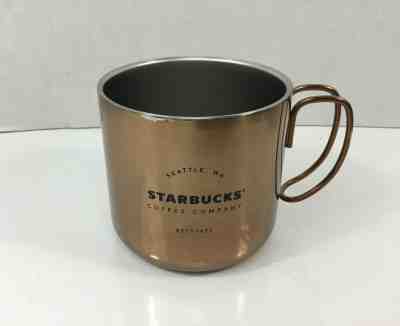 Starbucks Coffee Mug Copper 12 oz 355 ml Stainless Steel Cup Open Wire - Sold on eBay Jan, 18th 2020 for $16.95