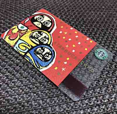 STARBUCKS JAPAN Limited Gift Card DARUMA PIN Intact very RARE! - Sold on eBay Jan, 18th 2020 for $75.00