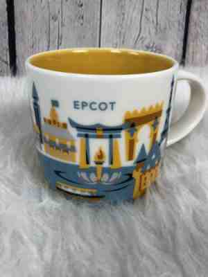 Disney Starbucks EPCOT You Are Here 2oz. Mug Disney Parks Yellow Inside - Sold on eBay Jan, 18th 2020 for $16.00