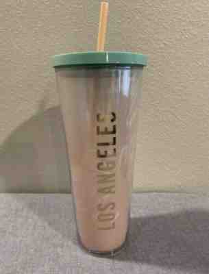 NWT Starbucks Los Angeles Venti Cold Cup Tumbler Palm Trees California LA City - Sold on eBay Jan, 17th 2020 for $34.00