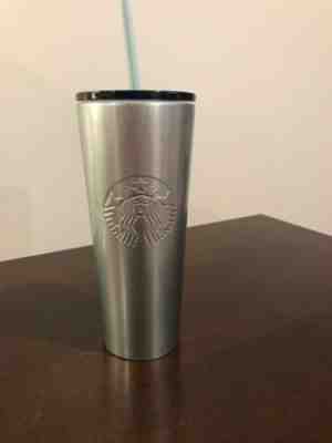 Starbucks Blue Silver Tumbler 16 Oz 2019 - Sold on eBay Jan, 17th 2020 for $29.00