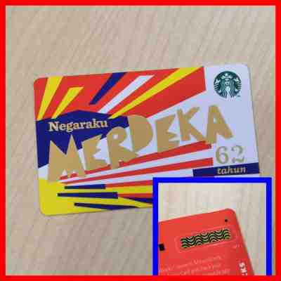HTF Starbucks Malaysia Card Merdeka National Day 2019 Negaraku DIAMOND ? MARKING - Sold on eBay Jan, 17th 2020 for $19.99
